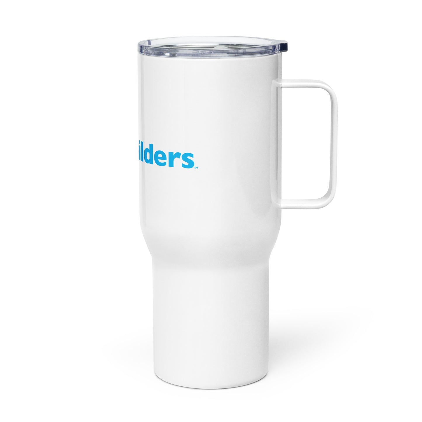 Travel mug with a handle